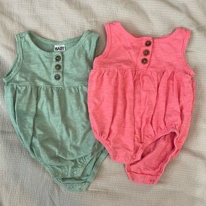 Bubble Rompers, Set of 2